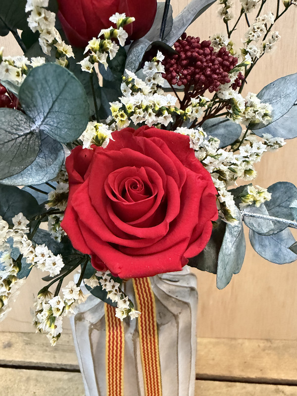 JARRON CERÁMICA 2 ROSAS ETERNAS SANT JORDI