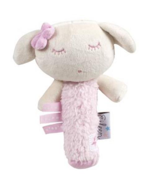 Eileen Oveja Rosa Sonajero Pito 12cm