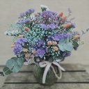 JARRON CRISTAL CON FLORES SILVESTRES