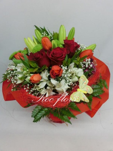 [DM23] RAMO FLOR VARIADA REDONDO DIA DE LA MADRE DM23