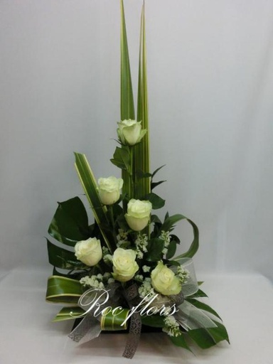 [DM57] CENTRO DE ROSAS 6 ROSAS DIA DE LA MADRE DM57